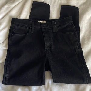 Madewell high waisted black jeans